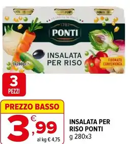 Iperal Insalata per riso PONTI offerta