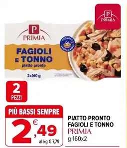 Iperal Piatto pronto fagioli e tonno PRIMIA offerta