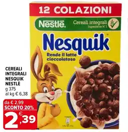 Iperal Cereali integrali nesquik NESTLÈ offerta