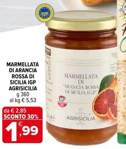 Iperal Marmellata di arancia rossa di sicilia IGP AGRISICILIA offerta