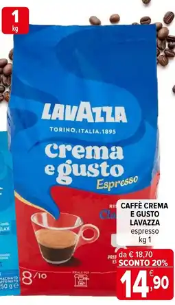 Iperal Caffè crema e gusto LAVAZZA offerta
