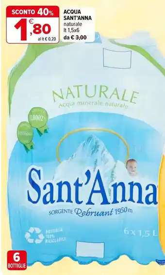 Iperal Acqua SANT'ANNA offerta