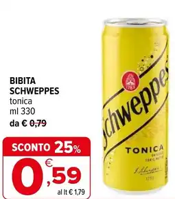 Iperal Bibita SCHWEPPES offerta