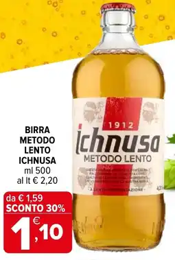 Iperal Birra metodo lento ICHNUSA offerta