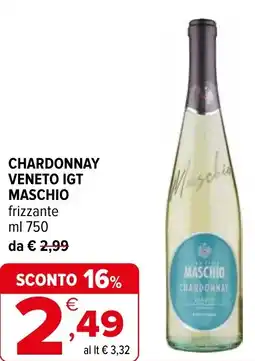 Iperal Chardonnay veneto IGT MASCHIO offerta