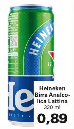 Alvama Heineken Birra Analcolica Lattina offerta