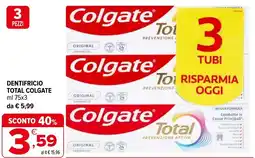 Iperal Dentifricio total COLGATE offerta