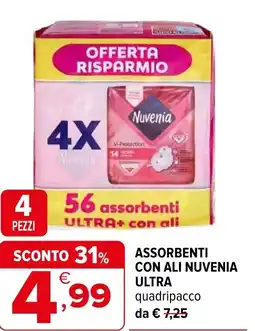 Iperal Assorbenti con ali NUVENIA ULTRA offerta