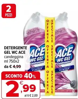 Iperal Detergente gel wc ACE offerta