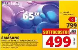 Comet SAMSUNG SMART TV 65" QLED 4K QE65Q6FAAUXZT offerta