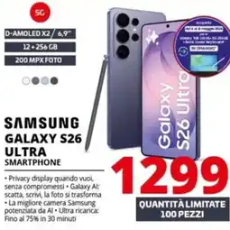 Comet Samsung galaxy S26 ultra smartphone offerta