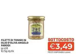 Mercatò Filetti di tonno in olio d'oliva ANGELO PARODI offerta