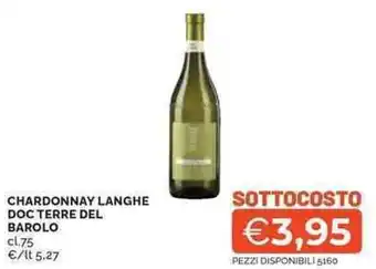 Mercatò Chardonnay langhe DOC TERRE DEL BAROLO offerta