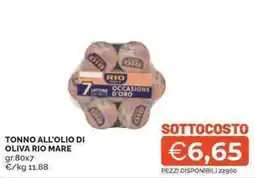 Mercatò Tonno all'olio di oliva RIO MARE offerta