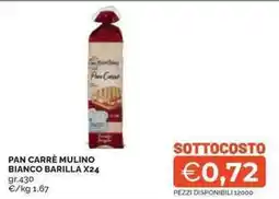 Mercatò Pan carré mulino bianco BARILLA X24 offerta