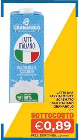 Mercatò Latte uht parzialmente scremato 100% italiano GRANAROLO offerta