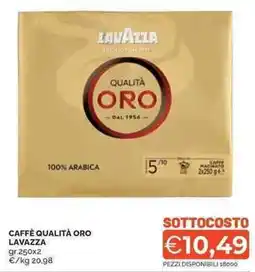 Mercatò Caffè qualità oro LAVAZZA offerta