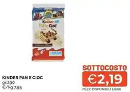 Mercatò Kinder pane cioc offerta