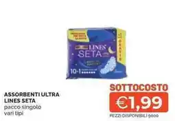 Mercatò Assorbenti ultra LINES SETA offerta