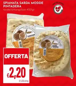 Pan Spianata sarda modde pintadera offerta