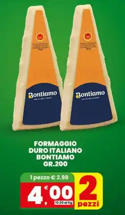 Interspar Formaggio duro italiano BONTIAMO offerta