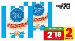Interspar Piadina NONNA LELLA x3 offerta