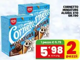 Interspar Cornetto miniature ALGIDA X10 offerta