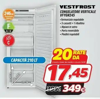 Fiducia & Convenienza Congelatore vfygn245 offerta