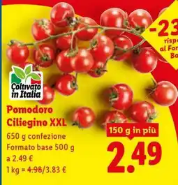 Lidl Pomodoro ciliegino XXL offerta