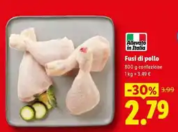 Lidl Fusi di pollo offerta