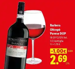 Lidl Barbera Oltrepò Pavese DOP offerta
