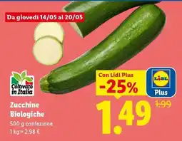 Lidl ZUCCHINE BIOLOGICHE offerta