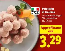Lidl Polpettine di tacchino offerta