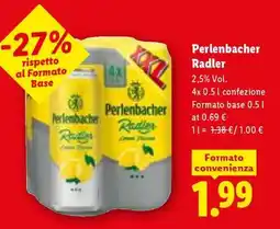Lidl Perlenbacher Radler offerta