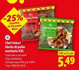 Lidl Chef Select Alette di pollo marinate XXL offerta