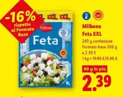 Lidl Milbona Feta XXL offerta