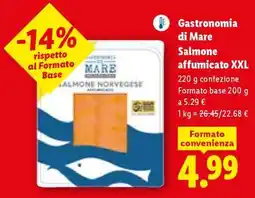 Lidl Gastronomia di Mare Salmone affumicato XXL offerta