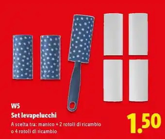 Lidl W5 Set levapelucchi offerta