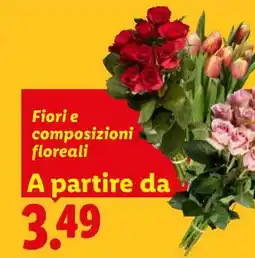 Lidl Fiori e composizioni floreali offerta