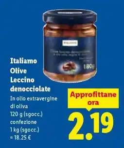Lidl Italiamo Olive Leccino denocciolate offerta