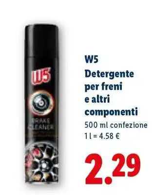Lidl W5 Detergente per freni e altri componenti offerta