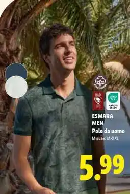 Lidl ESMARA MEN Polo da uomo offerta