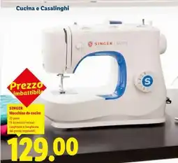 Lidl SINGER MACCHINA DA CUCIRE offerta
