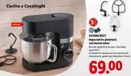 Lidl SILVERCREST Impastatrice planetaria con inserto mixer offerta