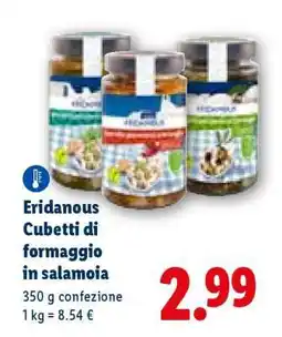 Lidl Eridanous Cubetti di formaggio in salamoia offerta