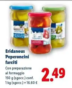 Lidl Eridanous Peperoncini farciti offerta