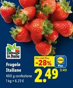 Lidl Fragole Italiane offerta