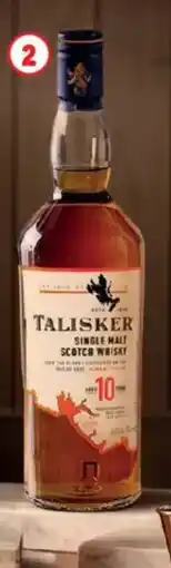 Metro Whisky 45,8° 10 anni TALISKER offerta