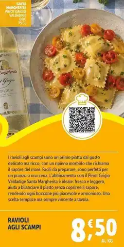 Deco Supermercati Ravioli agli scampi offerta