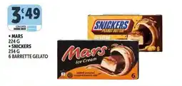 Deco Supermercati Mars, snickers 6 barrette gelato offerta